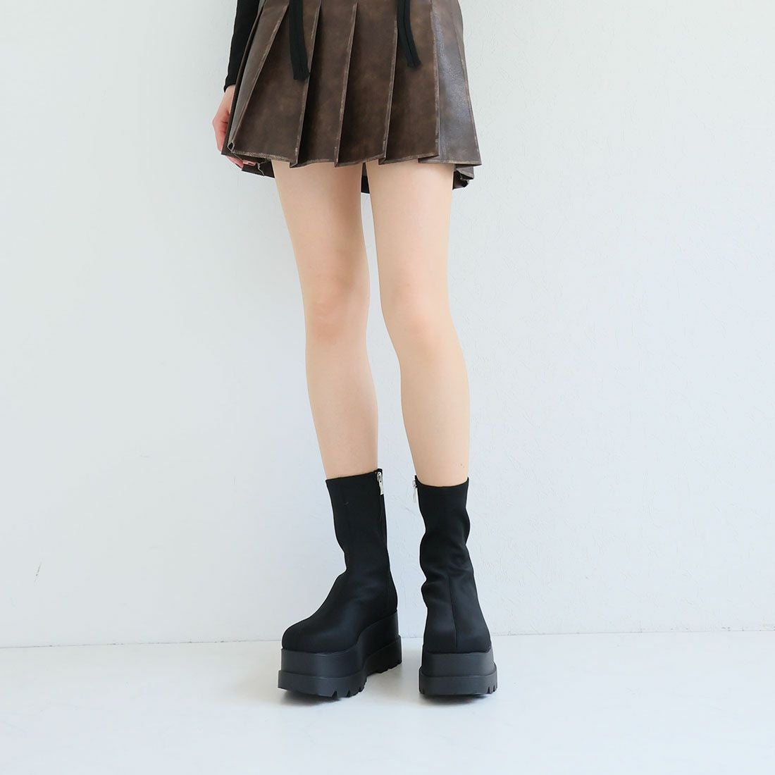 公式ストア/ZOZO限定】厚底ウェッジストレッチブーツ ｜靴・レディース