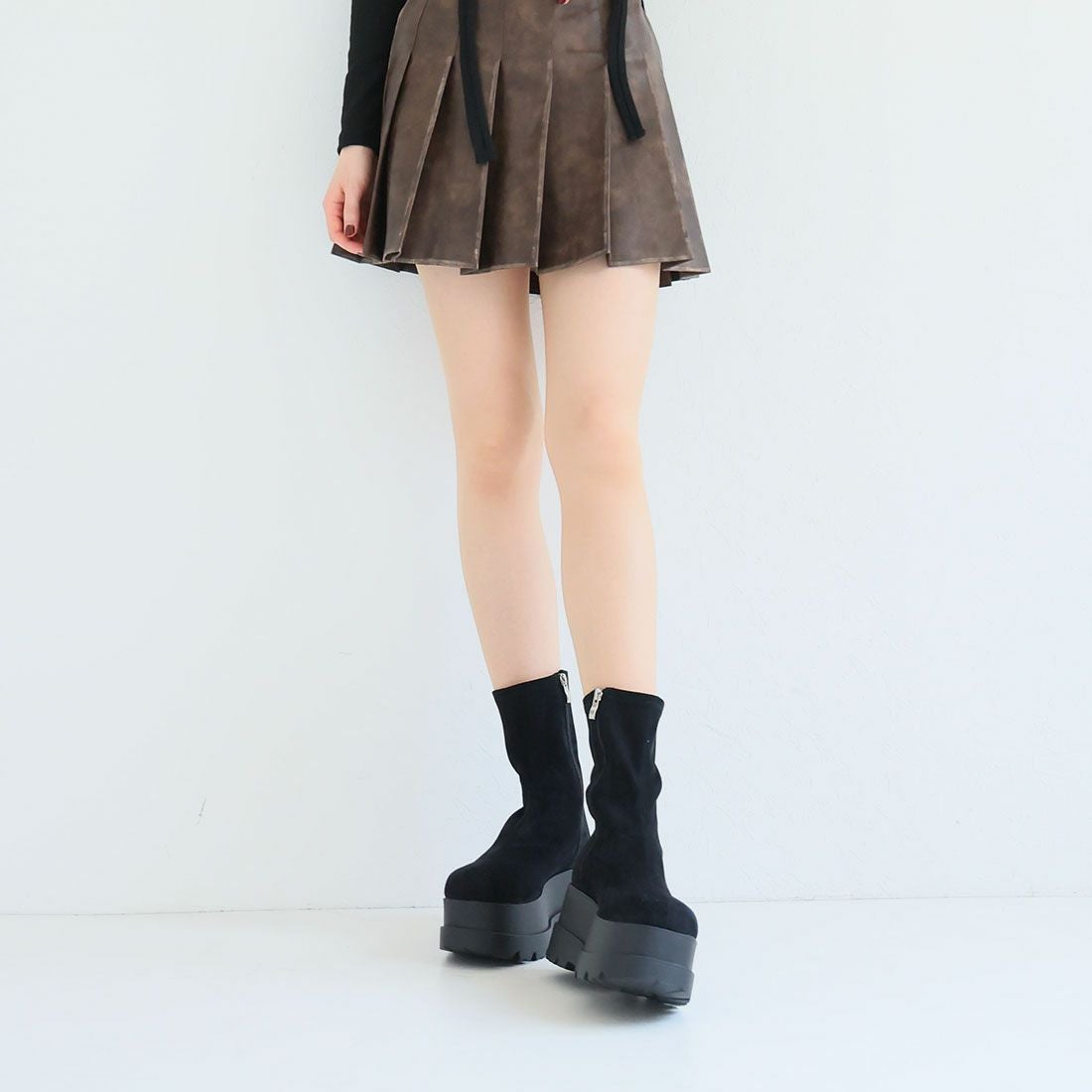 公式ストア/ZOZO限定】厚底ウェッジストレッチブーツ ｜靴・レディース