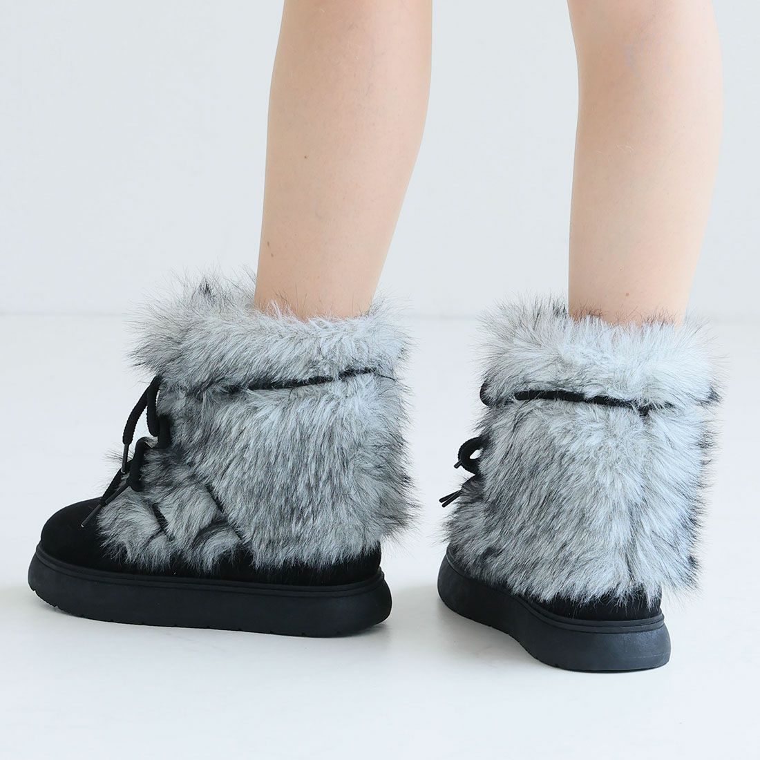 公式ストア/ZOZO限定】もふぽかボリュームファー厚底ムートンブーツ