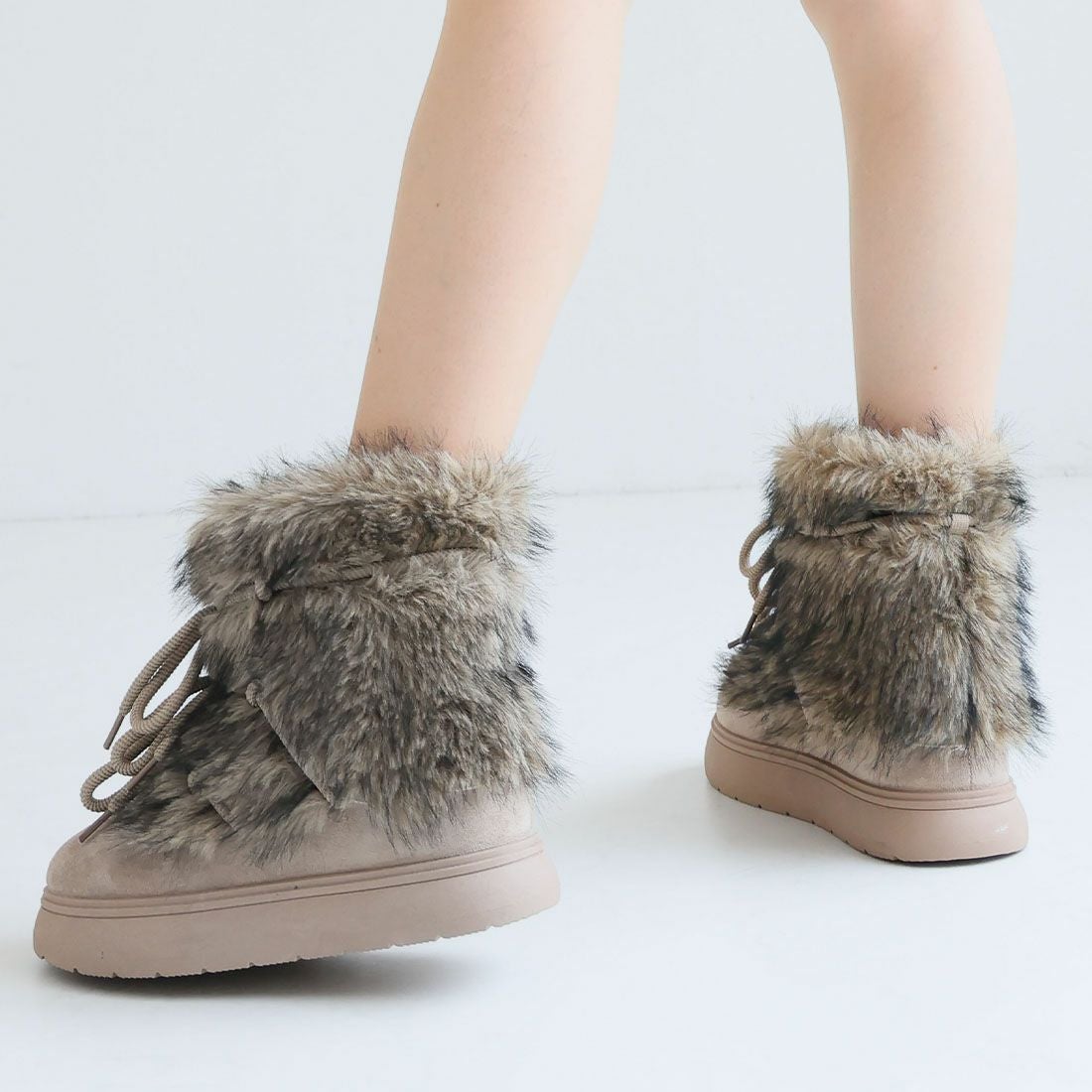 公式ストア/ZOZO限定】もふぽかボリュームファー厚底ムートンブーツ