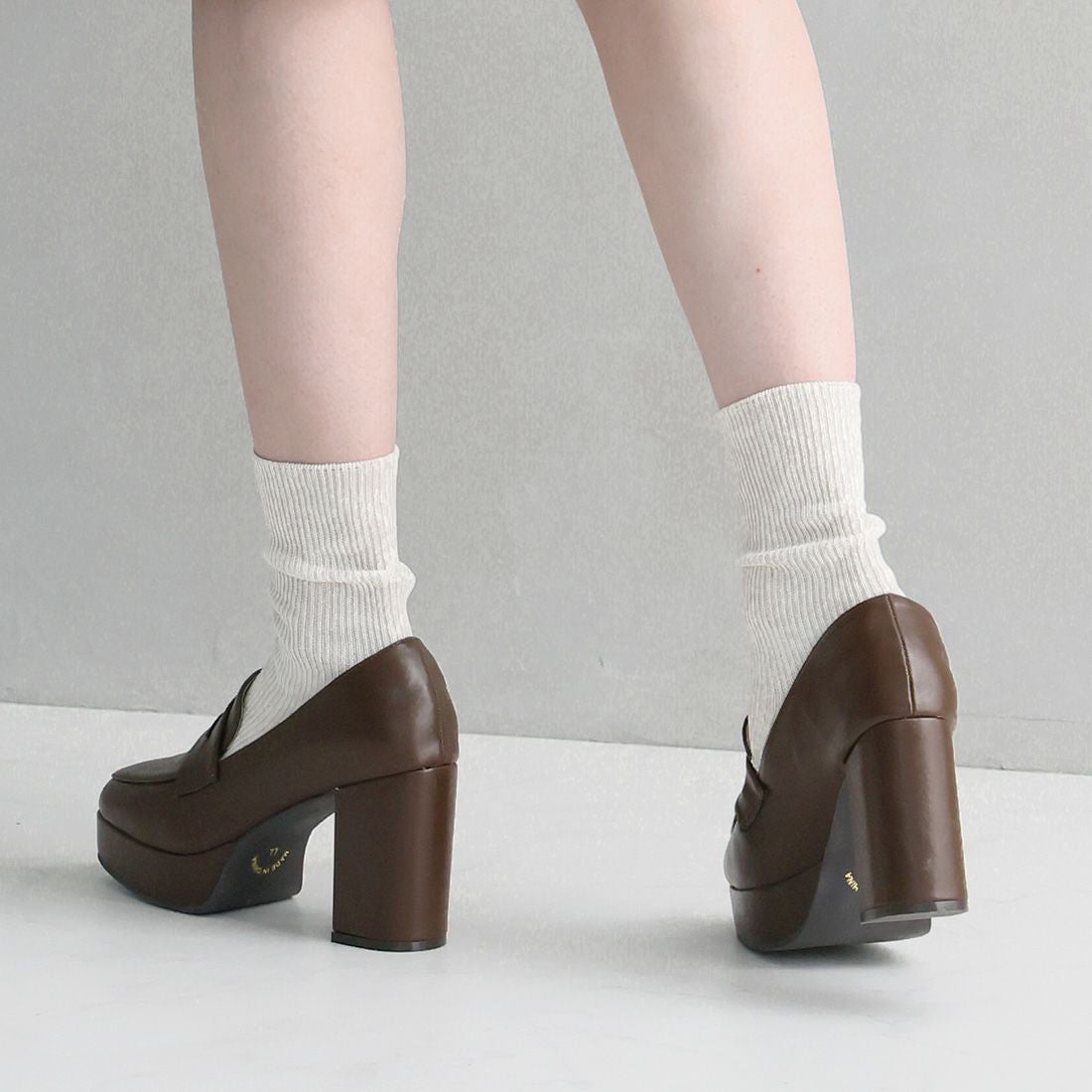 YELLOW WEISS PLATFORM LOAFERS 厚底ローファー　M 公式ストア/ZOZO限定】厚底プラットフォームローファーパンプス ｜靴