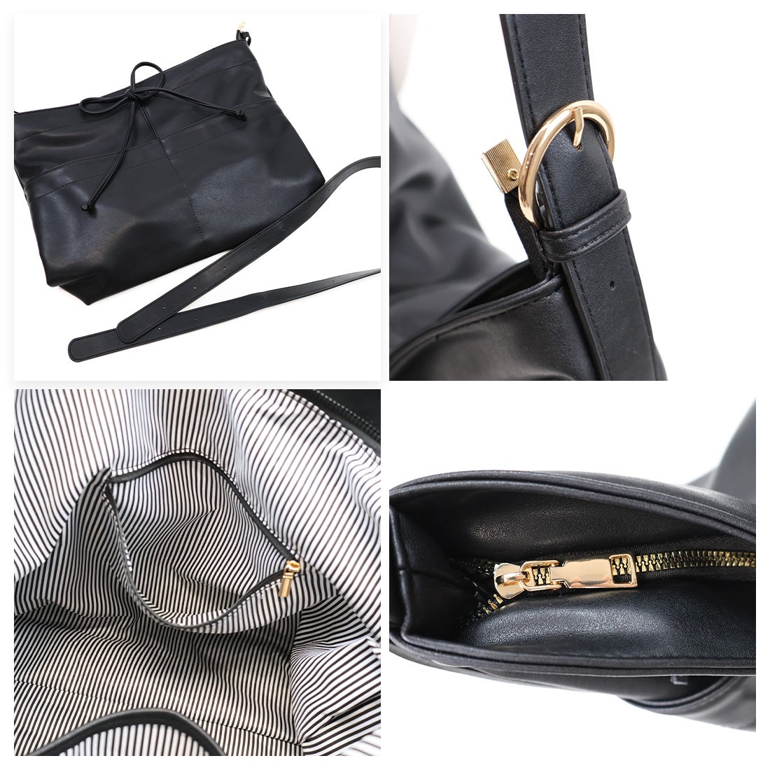 ソフトドローストリングリボンワンショルダー ｜靴・レディース