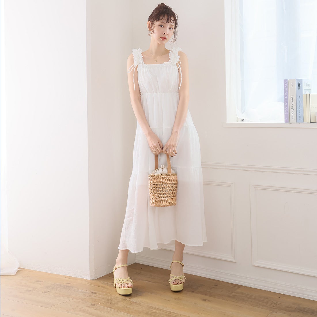 公式ストア/ZOZO限定】トリプルリボン厚底プラットフォームストラップ