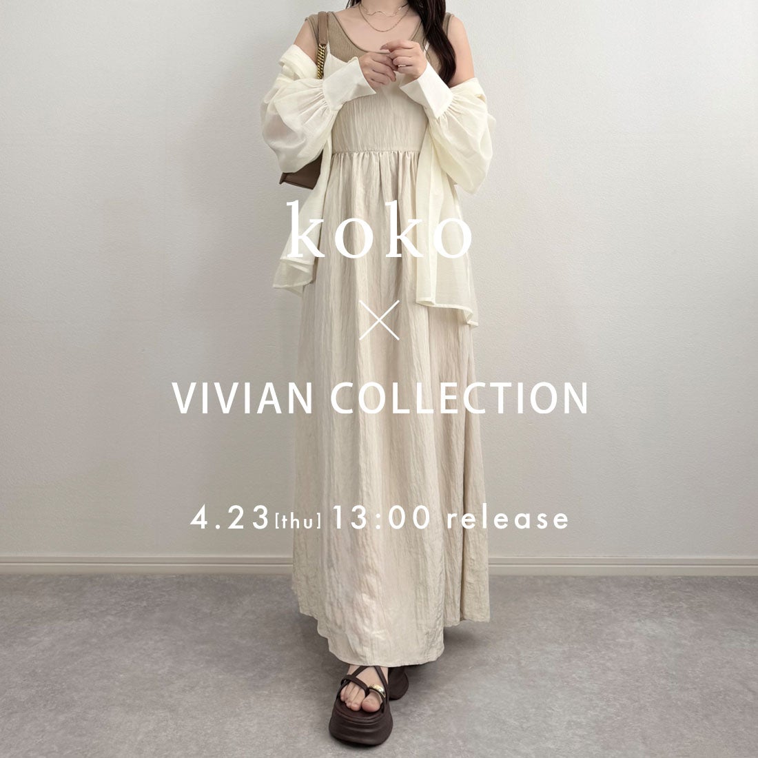 kokoさんコラボ】厚底ゴールドパーツストラップトングサンダル ｜靴
